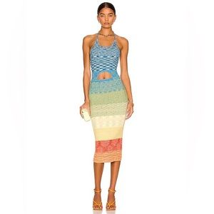 NWT Staud Rainbow Dress
